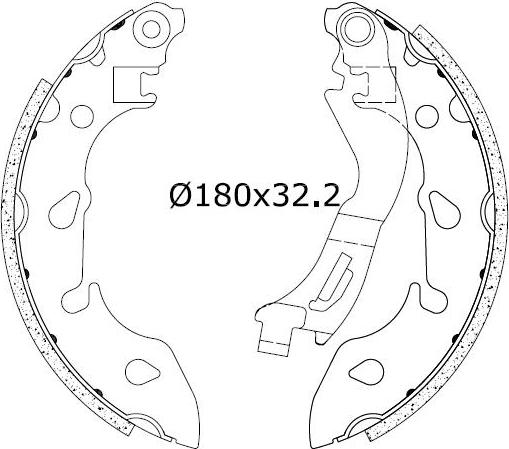 Omnicraft 2255793 - Комплект тормозных колодок, барабанные autosila-amz.com