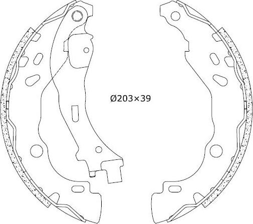 Omnicraft 2255706 - Комплект тормозных колодок, барабанные autosila-amz.com