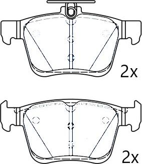 Omnicraft NAMJ2M007ARAA - Тормозные колодки, дисковые, комплект autosila-amz.com