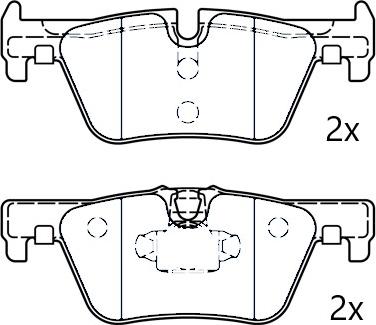 Omnicraft NAMJ2M007AVAA - Тормозные колодки, дисковые, комплект autosila-amz.com