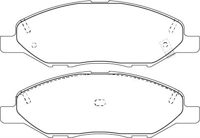 Omnicraft QBR104 - Тормозные колодки, дисковые, комплект autosila-amz.com