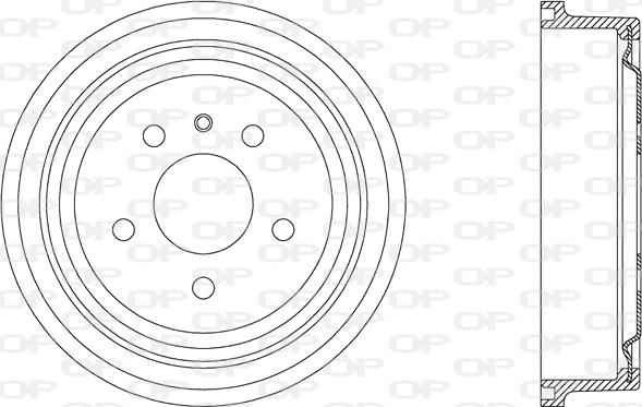 Open Parts BAD9050.20 - Тормозной барабан autosila-amz.com