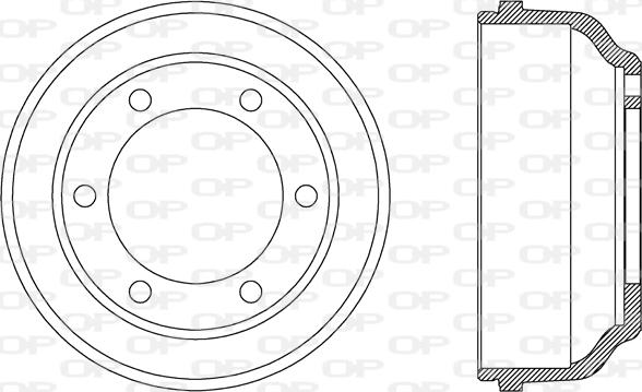 Open Parts BAD9057.10 - Тормозной барабан autosila-amz.com