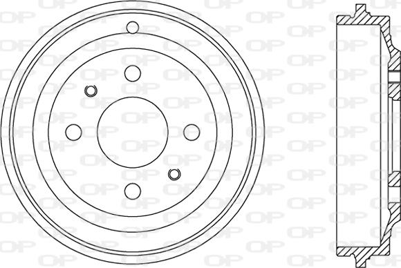 Open Parts BAD9064.10 - Тормозной барабан autosila-amz.com