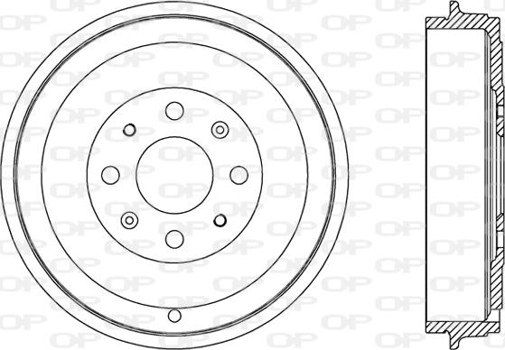 Open Parts BAD9066.10 - Тормозной барабан autosila-amz.com