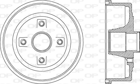 Open Parts BAD9061.30 - Тормозной барабан autosila-amz.com