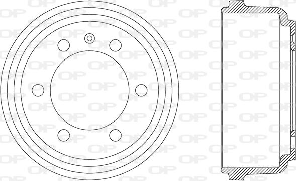 Open Parts BAD9004.10 - Тормозной барабан autosila-amz.com