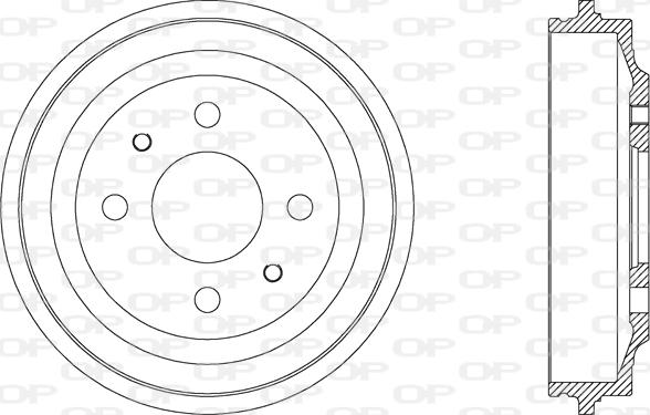 Open Parts BAD9000.10 - Тормозной барабан autosila-amz.com