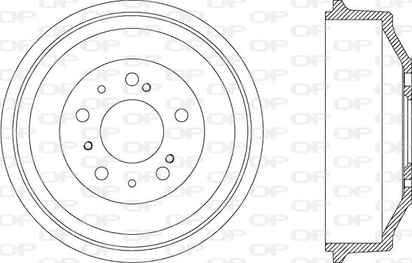 Open Parts BAD9003.10 - Тормозной барабан autosila-amz.com