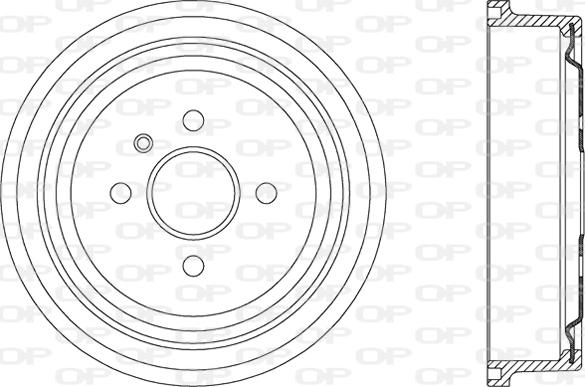 Open Parts BAD9037.20 - Тормозной барабан autosila-amz.com