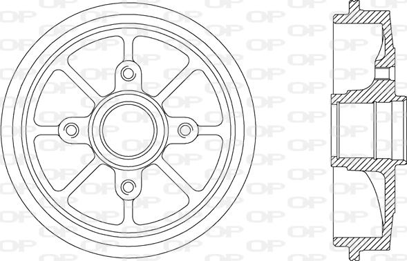 Open Parts BAD9029.30 - Тормозной барабан autosila-amz.com