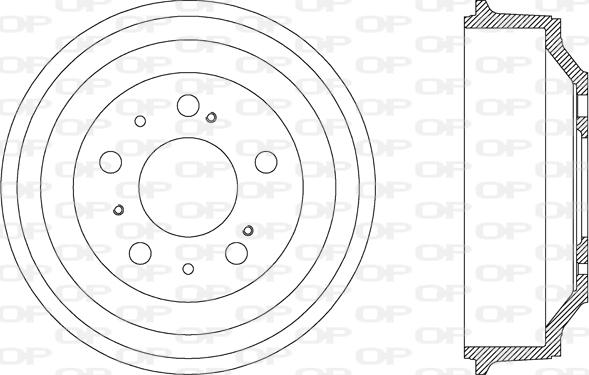 Open Parts BAD9024.10 - Тормозной барабан autosila-amz.com