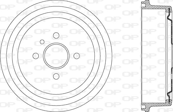 Open Parts BAD9020.20 - Тормозной барабан autosila-amz.com