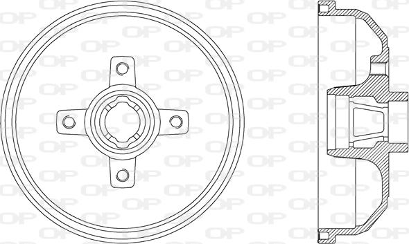 Open Parts BAD9021.40 - Тормозной барабан autosila-amz.com