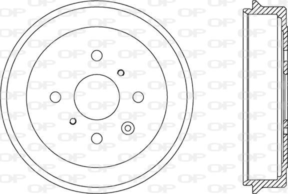 Open Parts BAD9071.10 - Тормозной барабан autosila-amz.com