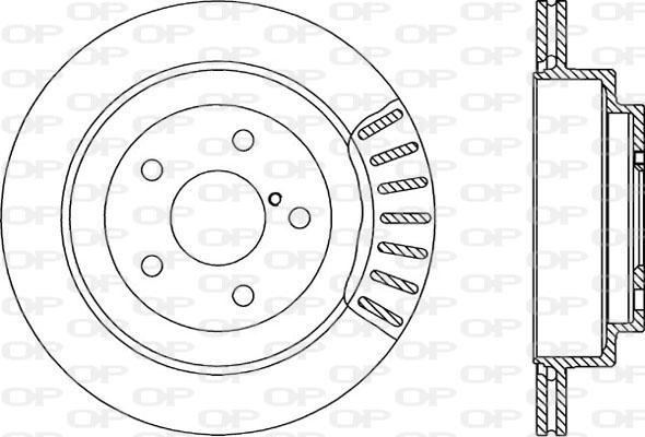 Open Parts BDA1494.20 - Тормозной диск autosila-amz.com