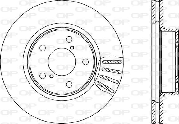 Open Parts BDA1491.20 - Тормозной диск autosila-amz.com