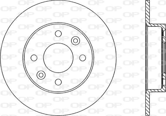 Open Parts BDA1447.10 - Тормозной диск autosila-amz.com