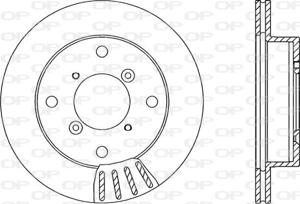 Open Parts BDA1505.20 - Тормозной диск autosila-amz.com