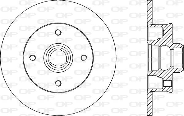 Open Parts BDA1583.10 - Тормозной диск autosila-amz.com