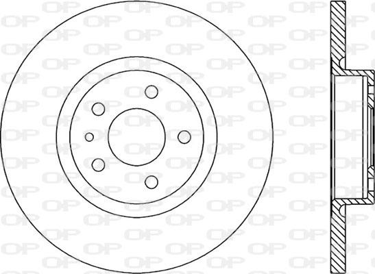 Open Parts BDA1661.10 - Тормозной диск autosila-amz.com