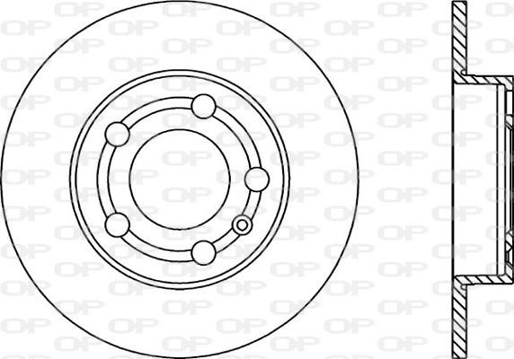 Open Parts BDA1668.10 - Тормозной диск autosila-amz.com
