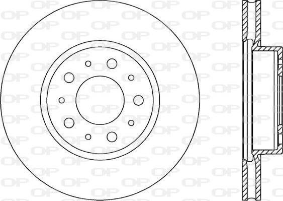 Open Parts BDA1611.20 - Тормозной диск autosila-amz.com