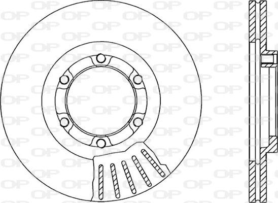 Open Parts BDA1067.20 - Тормозной диск autosila-amz.com