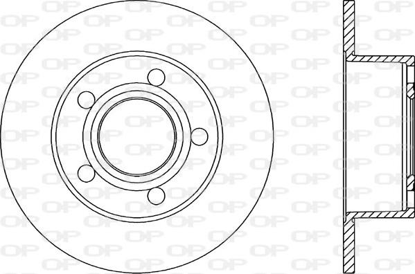 Open Parts BDA1038.10 - Тормозной диск autosila-amz.com