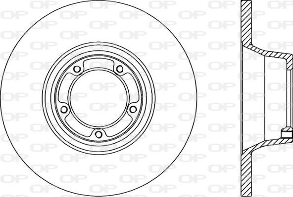 Open Parts BDA1159.10 - Тормозной диск autosila-amz.com