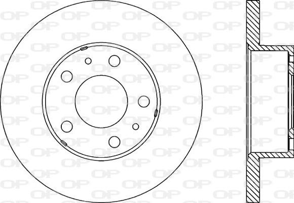 Open Parts BDA1150.10 - Тормозной диск autosila-amz.com