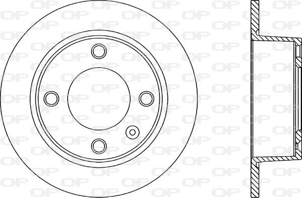 Open Parts BDA1113.10 - Тормозной диск autosila-amz.com