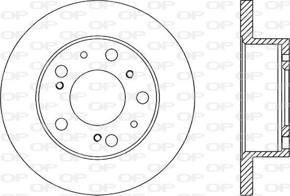 Open Parts BDA1136.10 - Тормозной диск autosila-amz.com