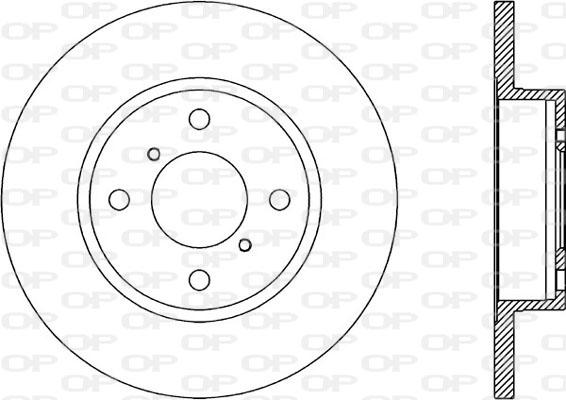 Open Parts BDA1857.10 - Тормозной диск autosila-amz.com