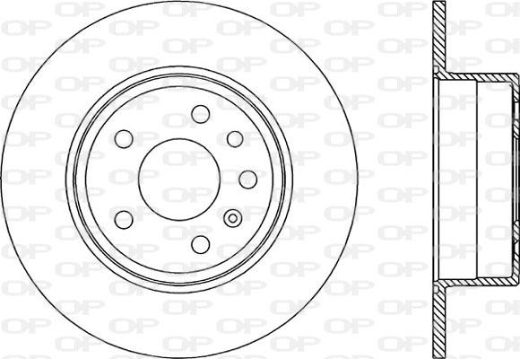 Open Parts BDA1805.10 - Тормозной диск autosila-amz.com