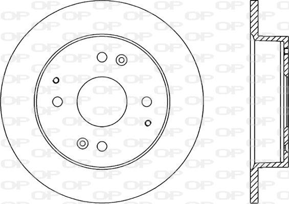 Open Parts BDA1214.10 - Тормозной диск autosila-amz.com