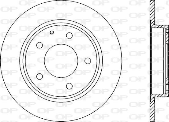 Open Parts BDA1282.10 - Тормозной диск autosila-amz.com