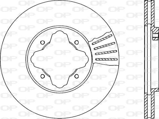 Open Parts BDA1222.20 - Тормозной диск autosila-amz.com