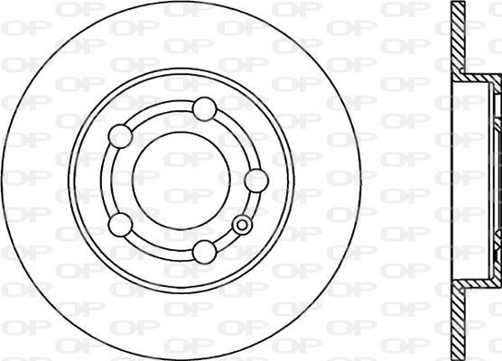 Open Parts BDA1745.10 - Тормозной диск autosila-amz.com