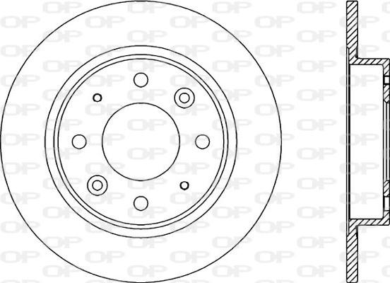 Open Parts BDA1774.10 - Тормозной диск autosila-amz.com