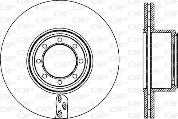 Open Parts BDA2451.20 - Тормозной диск autosila-amz.com