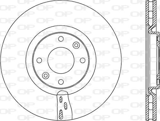 Open Parts BDA2453.20 - Тормозной диск autosila-amz.com