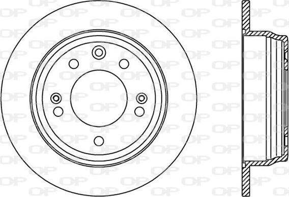 Open Parts BDA2409.10 - Тормозной диск autosila-amz.com