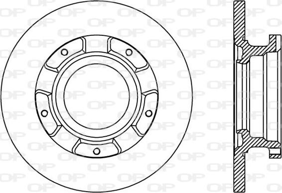 Open Parts BDA2411.10 - Тормозной диск autosila-amz.com