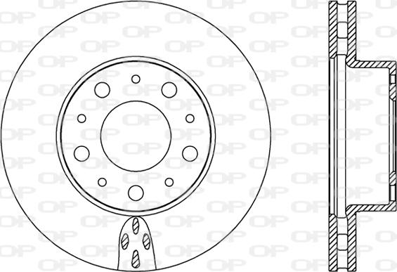 Open Parts BDA2438.20 - Тормозной диск autosila-amz.com