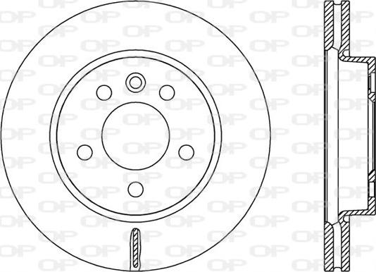 Open Parts BDA2590.20 - Тормозной диск autosila-amz.com