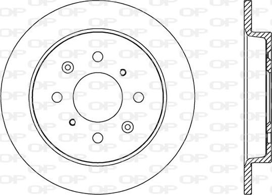 Open Parts BDA2553.10 - Тормозной диск autosila-amz.com