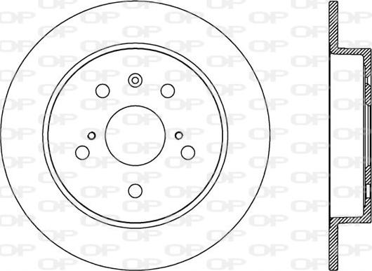 Open Parts BDA2566.10 - Тормозной диск autosila-amz.com