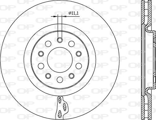 Open Parts BDR2562.20 - Тормозной диск autosila-amz.com