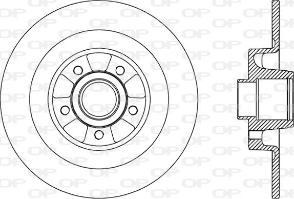 Open Parts BDA2507.10 - Тормозной диск autosila-amz.com